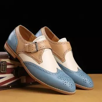 Luxury Men s Leather Shoes for Men Business Formal Shoes Handcrafted Mens Oxford Shoes 2025 New Leather Brogue Dress Shoe Man 39 чёрный