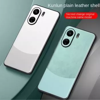 Роскошный простой кожаный чехол для Xiaomi Redmi 13C Redmi K70 Pro Redmi K60 Ultra K50 Gaming K40 жесткий тонкий защитный чехол для телефона For Redmi 13C чёрный