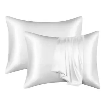 Luxury Silk-like Pillowcase—Wake Up To Salon-soft Hair! 76 белый
