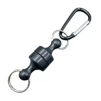 Luya Magnetic Buckle 1pcs Strong Magnetic Mountaineering Buckle Portable Outdoor Fishing Mountaineering Strap Fishing Tool чёрный