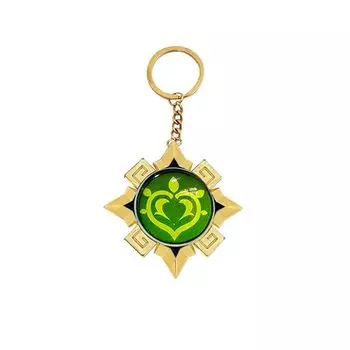 [LVMEY] Genshin Goods machete God s eyes key ring grass decoration Accessories for cosplay collection lightweight Christmas birthday present gift