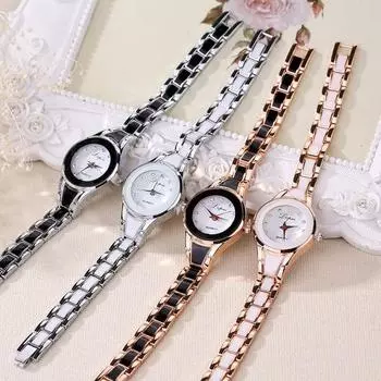 lvpai Light Luxury Women Watch Rhinestone Pointer Dial Высокоточные часы-браслет для бизнеса D