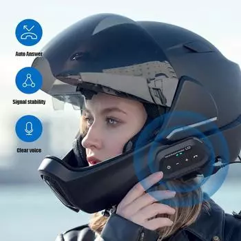 LX2 Bluetooth 5.0 гарнитура для мотоциклетного шлема беспроводная шумоподавление велосипедная гарнитура водонепроницаемая поддерживает звонки без помощи рук музыка