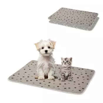 LYNCOHOME Washable Pet Mat for Dogs and Pet Cute Pattern of Width 100cm Cats, Sheets, Non-Slip, Reusable, (Set 2),