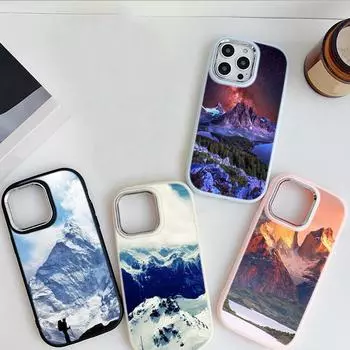 LZ25 Mountain Peak Forest Snow мягкий чехол для телефона Samsung S24 Ultra S23 Plus S21 A16 A54 A34 A05s Infinix Hot 40 30i защита объектива противоударный чехол Samsung A02