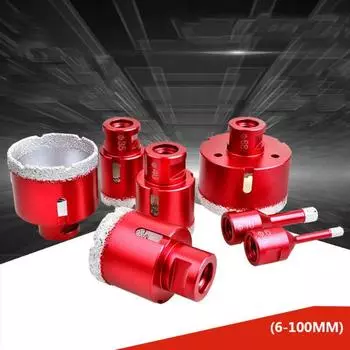 M14 6-28 мм бетон, гранит, мрамор, открытое вакуумное паяное алмазное сверло 6mm