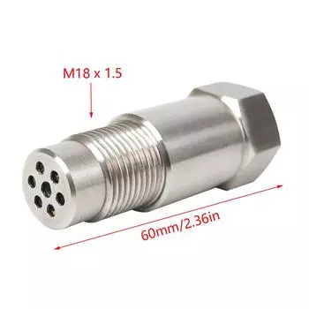 M18X1.5 Oxygen O2 Sensor Exhaust Gas Oxygen Sensor Automobiles Sensors Car Fix Check Engine Light Eliminator Adapter серебряный