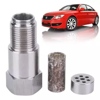 M18x1.5 Oxygen Sensor Spacer Adapter Fix Check Engine Light CEL Eliminator O2 Oxygen Sensor Spacer O2 Sensor Extender Adapter серебряный