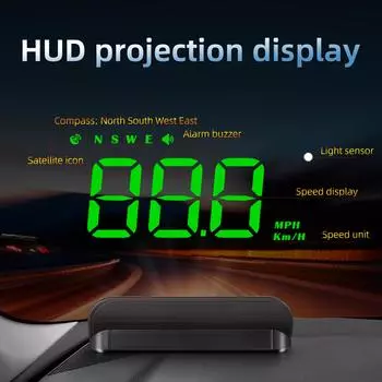 M1 GPS Car Head Up Display HUD On-board Computer Windshield Projector Digital Speedometer Monitor Electronic Auto Accessories
