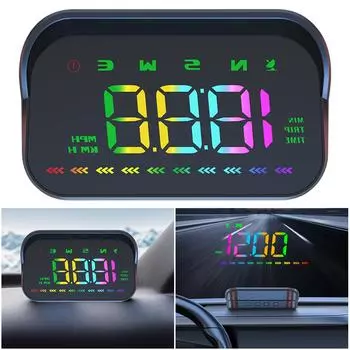 M23 Автомобильный HUD GPS Head Up Display Спидометр Проектор на лобовое стекло Автомобильный датчик Измерение скорости в км/ч Сигнализация превышения скорости для всех автомобильных аксессуаров