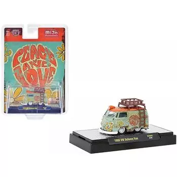 M2 Machines 1/64 wagen delivery van 1960 piece & love Weathering Peace & Love MiJo limited mini car [product]