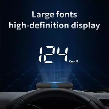 M3 Car Obd2 Head up Display HUD GPS Электронный спидометр Датчики Измеритель температуры воды Автоматический большой шрифт Проектор M1 для всех автомобилей