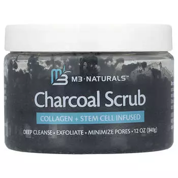 M3 Naturals, Угольный скраб, 12 унций (340 г)