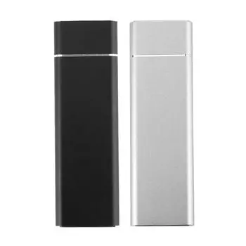 M.2 NGFF To USB3.0 SSD Мобильный жесткий диск Box (М+Б)/B Key Внешний корпус с кабелем для M.2 SATA SSD 2230/2242/2260/2280 серебряный