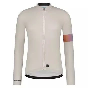 M Recommended cm Apice Long Sleeve Print Jersey Beige [SHIMANO] (European size) height 172-178 бежевый