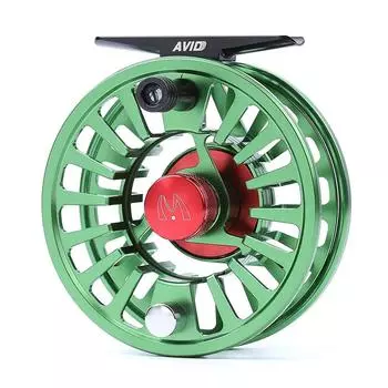 M MAXIMUMCATCH Maxcatch Fly Reel Mid Arbor CNC Machined Aluminum Left and Right Hand Reel взаимозаменяемые размеры (1/3 3/4 5/6 7/8 9/10 вес) (Зеленый, 9/10wt) зелёный