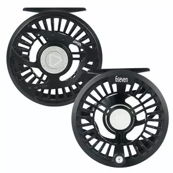 M MAXIMUMCATCH Maxcatch Gaze Fly Reel Trout Легкая нахлыстовая катушка с водонепроницаемым герметичным фрикционом (Черный, 6/7 вес.) чёрный