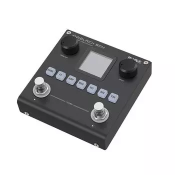 M-VAVE Guitar/Bass AMP Modeler Мультиэффектный процессор 80 редактируемых пресетов 6 модулей эффектов 3-полосный чёрный