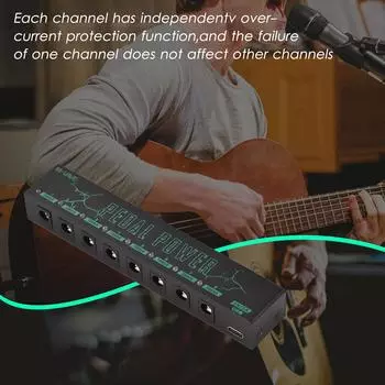 M-VAVE PEDAL POWER Питание гитарной педали Блок питания гитарных эффекторов 8 изолированных выходов постоянного тока