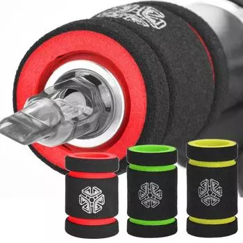 Machine Heat-resistant Tattoo Handle Protector Handle Cover Tube Grips Wraps Tattoo Grip Cover green-4.7cm