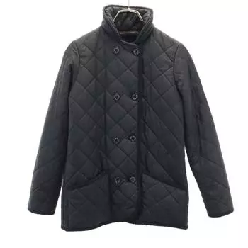 Mackintosh Made in England Quilted jacket 34 black Boa fur lining Women Used