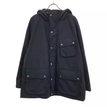 MACKINTOSH PHILOSOPHY Sanyo Shokai Zip jacket 38 Navy With hood Men s Used