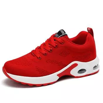 MAEDEF Women Summer Shoes Breathable Lightweight Mesh Running Shoes Women s Sports Shoes Outdoor Anti-slip Lace Up Training Shoe 35 красный