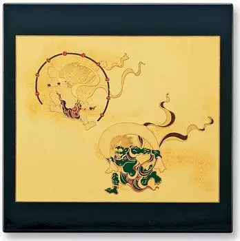 Maeju Lacquerware Mouse Pad Fujin Raijin (B) 2V-713