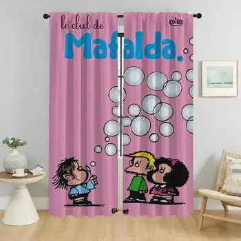 Mafaldas Home Interior Curtains 2 Pieces Living Room Curtain Halloween Decoration Tulle for Bedroom Partition Shades Kitchen W50xH70cmx2pcs-CL