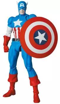 MAFEX CAPTAIN AMERICA Капитан Америка высота 160 мм окрашенная фигурка №217 (КОМИКС Вер.) приблизительно. Немасштабируемый