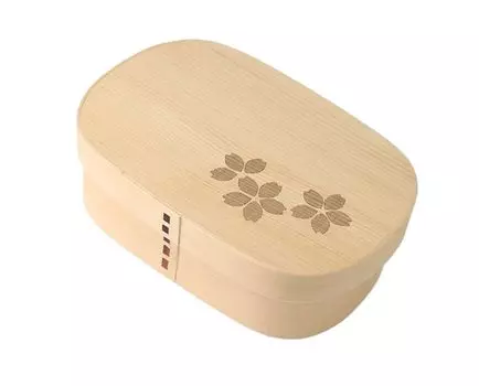 Magewappa Bento Box xx 6 см 700 мл Натуральный белый Текущая модель j-kitchens 18,3 см 12,5 см