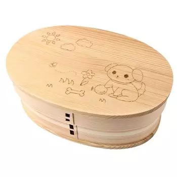 Magewappa Bento x x Urethane Current Model j-kitchens Box, 17.5cm 11.3cm 6.3cm, 500ml, Coating/Natural White,