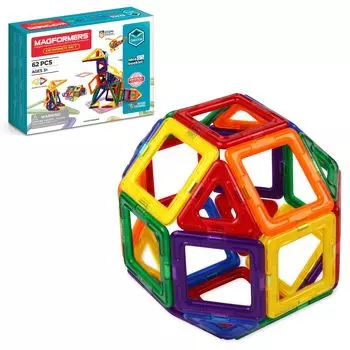 MAGFORMERS Набор из 62 деталей конструктора MAGFORMERS Магнитные блоки Развивающие игрушки для развития творческих способностей [Товар]