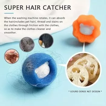 Magic Laundry Sponge Balls for Lint Removal Tangle-Free Washing Machine Cleaning Ball Household Reusable Laundry Tool