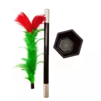 Magic Prop Flower Stick Magic Trick Magic Trick Wand Magic Wand To Flower Magic Flower Stick 1 set