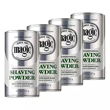 Пудра для бритья Magic Skin Conditioning Aloe & Vitamin E, 127 г, 4 шт.
