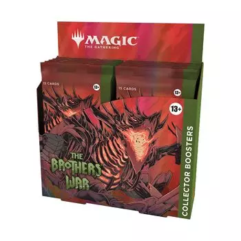 Magic The Gathering The Brothers War Коллекционная коробка бустеров | 12 упаковок (180 волшебных карт)