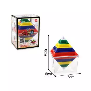Magic Turn Pattern Tower Children S Intelligence Building Block Rubik S Cube Puzzle Science And Education Assembly Toy With Instructions
