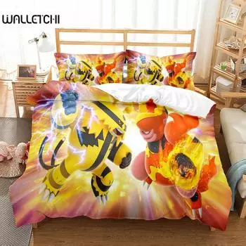 Magmortar Kids Duvet Cover Set King Queen Double Full Twin Single Size Bed Linen Set EU single(135x200cm)