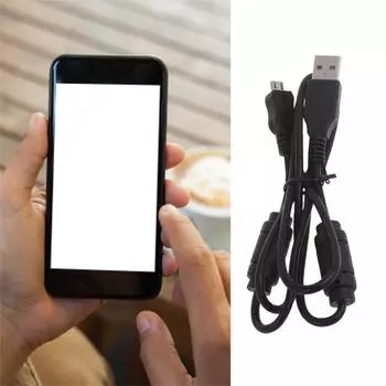 Magnetic Interference Resistant USB to Micro USB Data Cable Shielded Data Cable Durable Cord for Phones Tablets & More