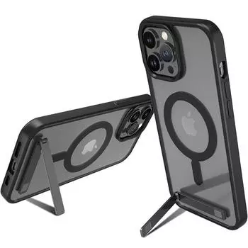 Магнитный чехол для мобильного телефона с подставкой для iPhone 14 Plus 15 13 Pro Max 12 11 Чехлы Защитный чехол Apple с металлической подставкой For iPhone 12