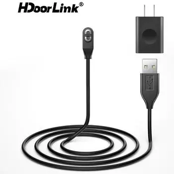Магнитный адаптер для зарядки HdoorLink, адаптер для зарядного устройства для наушников с костной проводимостью 5 В, 1 А для AfterShokz AS800 S803 S810, зарядное устройство, USB-кабель чёрный