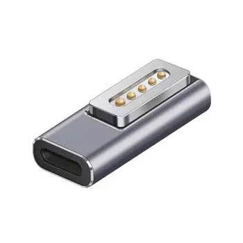 Магнитный адаптер USB C типа C к разъему Magsaf* 2 PD Адаптер быстрой зарядки Высококачественный алюминиевый корпус для MacBook Air/Pro