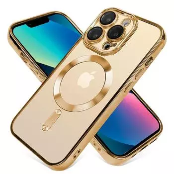 Магнитный чехол для iPhone 15 14 13 12 11 Pro Max 15 Plus, прозрачная защита объектива для Magsafe, чехлы с покрытием для беспроводной зарядки, чехол For iphone14Promax