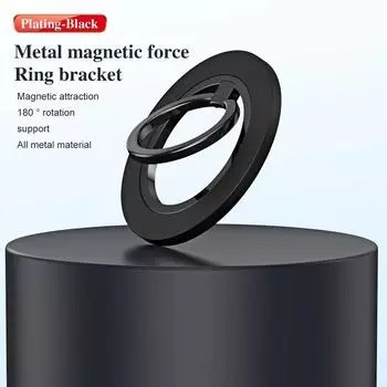 Магнитный держатель для кольца на 360° для подставки MagSafe, магнитная ручка для iPhone 15, 14, 13, 12 Pro Max, держатель для кольца на палец, подставка фиолетовый