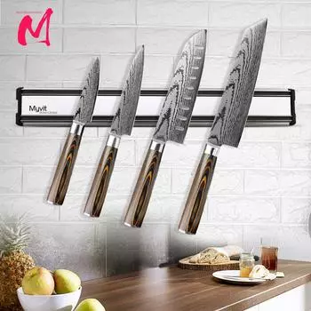 Магнитный держатель для ножей Strip Wall Mount Block Storage Holder Сильная магнитная подставка для ножей Strip Kitchen Accessories Organizer