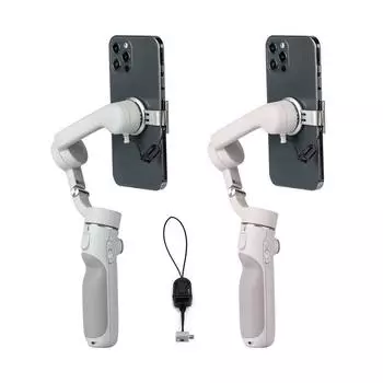 Магнитный держатель для телефона DJI OM 6, ремешок, препятствующий потере, стабилизатор Osmo Mobile 5 4 SE, ремешок, препятствующий падению телефона чёрный