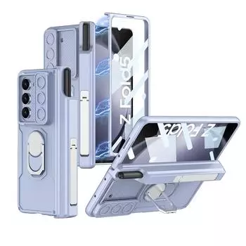 Магнитный шарнир с крышкой S Pen для Samsung Galaxy Z Fold 5 5G, чехол-подставка, защита экрана камеры, противоударные чехлы для телефонов For Z Fold 5