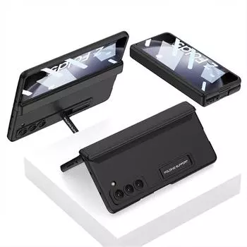 Магнитный шарнирный чехол для Samsung Galaxy Z Fold 5 5G, чехол с защитой экрана камеры, противоударные чехлы для телефонов, роскошные чехлы For Z Fold 5
