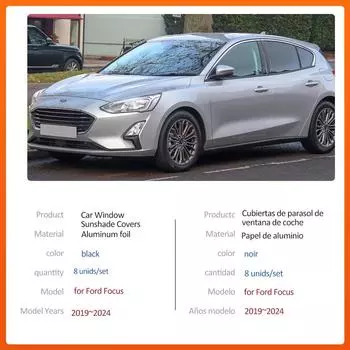 Магнитный солнцезащитный козырек для Ford Focus Active C519 MK4 ST-Line 2019~2024, шторка на лобовое стекло, окно, накладка на люк, аксессуары for Sedan